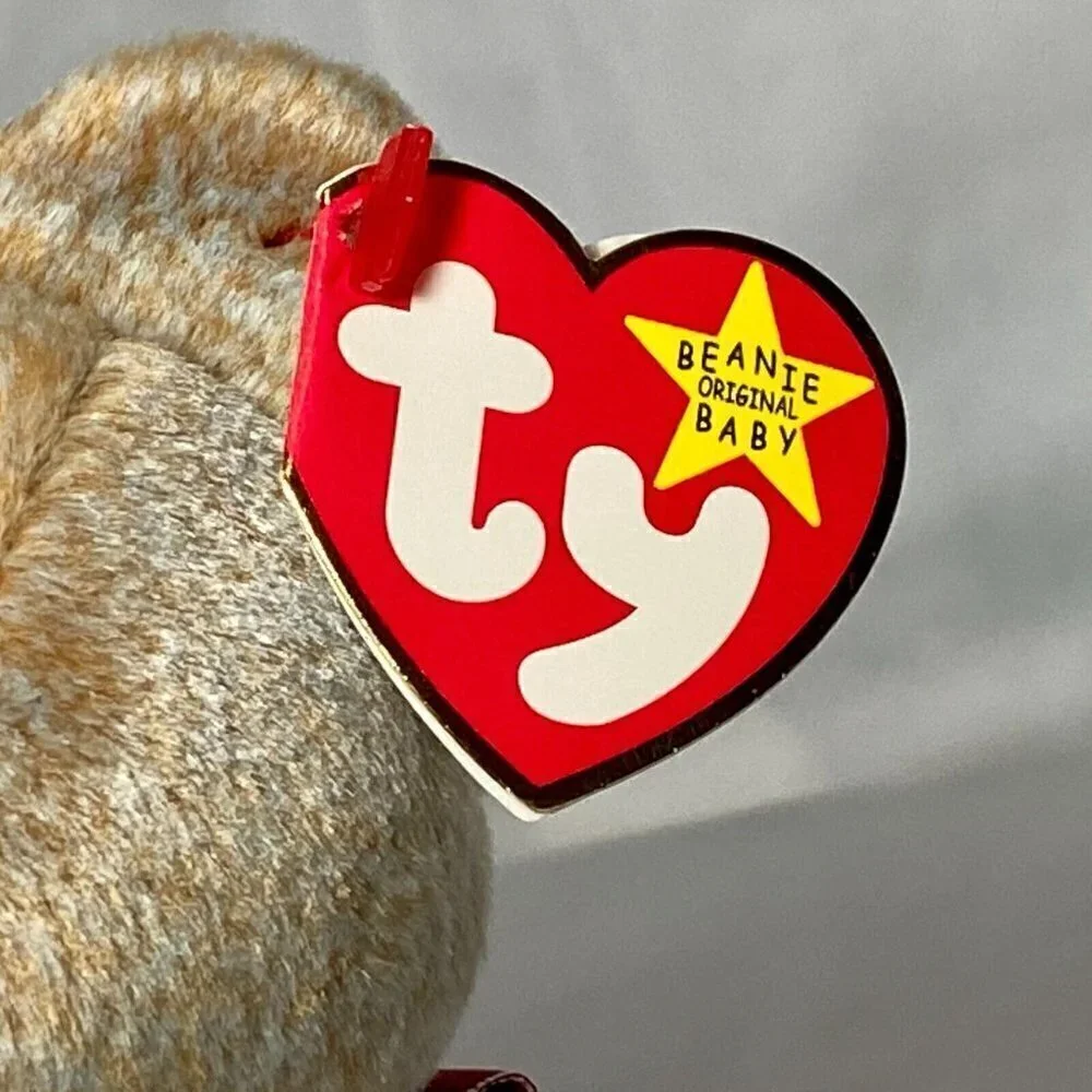 Ty Beanie‎ Baby 1999 Signature Bear Retire P.E. Pellets Tag Errors MWMT Rare Vtg